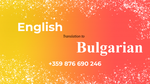 Bulgarian translate of web sites, pages, texts, offers and messages  Vratsa